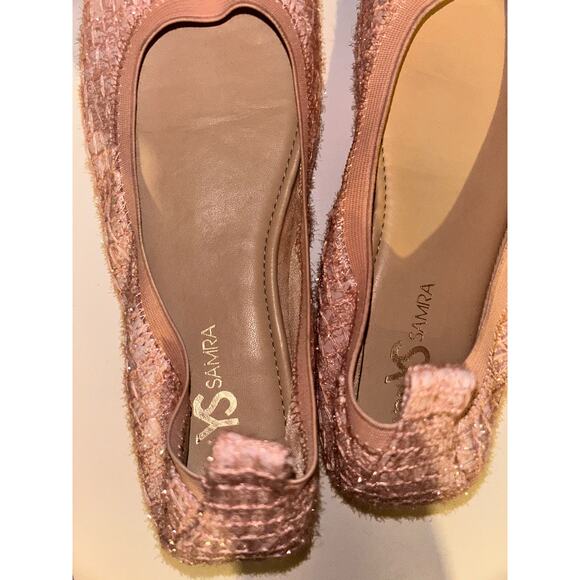 YS YOSI SAMRA Miss Samara Preppy KidCore Ballet Flats Shimmer Mesh Flats - Picture 6 of 6